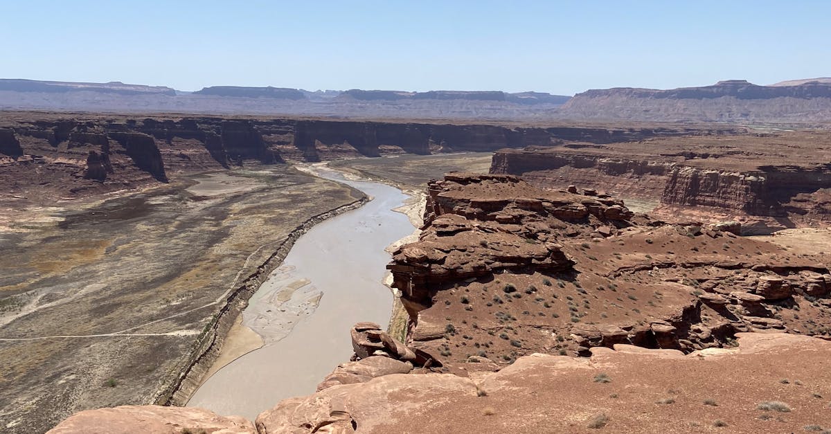 Rocky Desert Plateaus Above the River