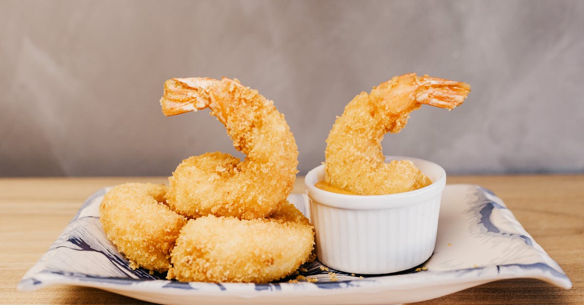 Tempura on Ceramic Plate