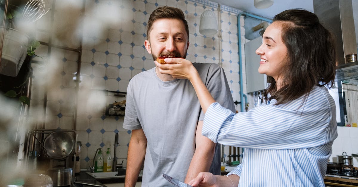 Happy Couple Having Breakfast