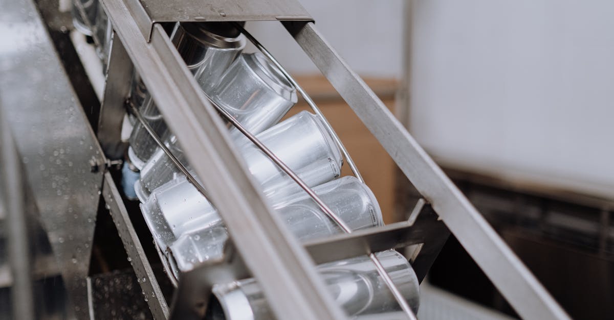 Close-Up Shot of Automated Canning Machine