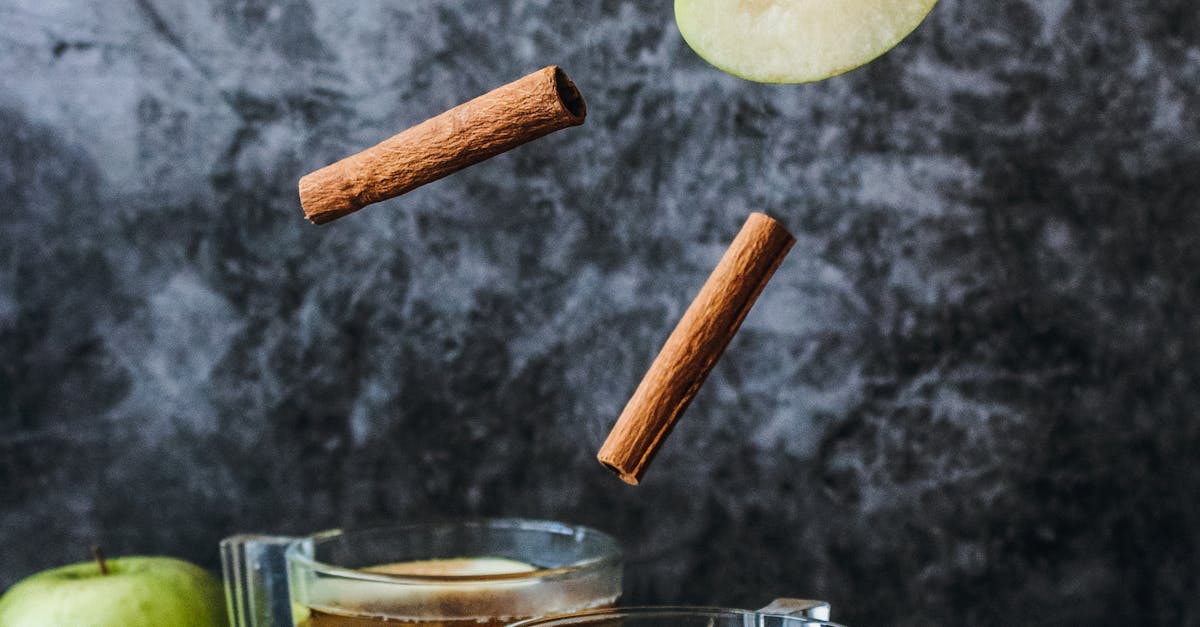 Photo of Slice Green Apple and Cinnamon Stick 