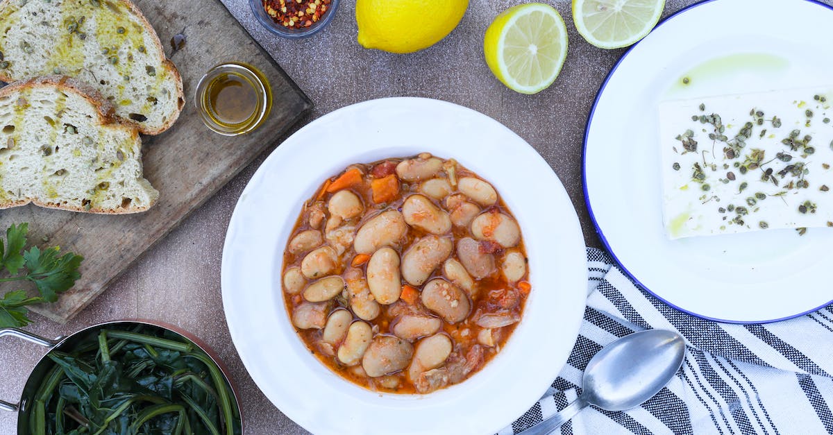 Brown Beans on White Ceramic Bowl