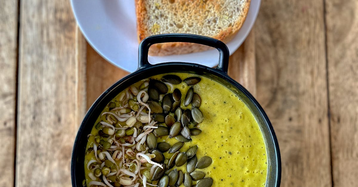 Pumpkin Soup Beside a Bread